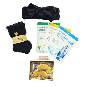 Ultimate Self-Care Bliss Bundle Face Mask Rejuvenate Moisturizing Black Fuzzy